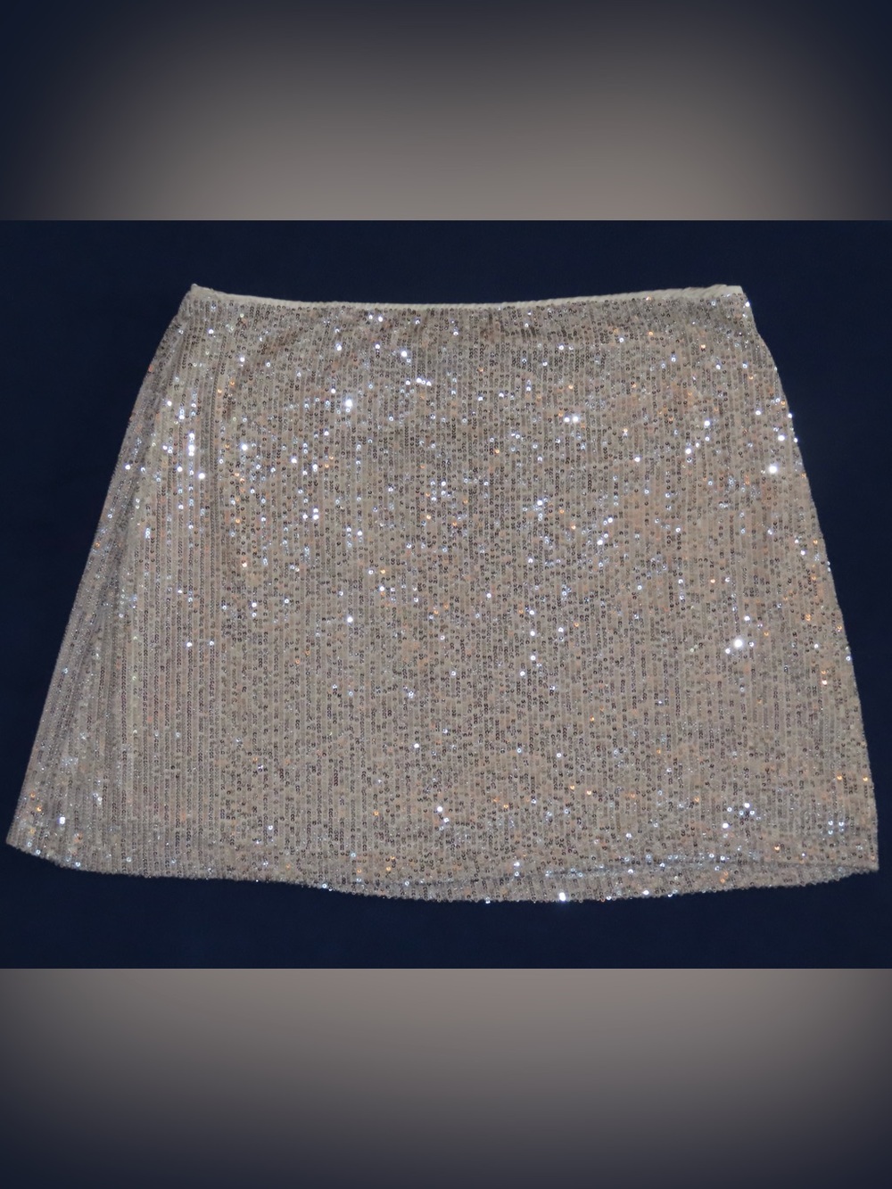 Old Navy Gold Sequin Mini Skirt